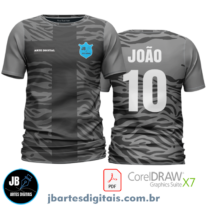 Arte camiseta Futebol Sublimação Total (MODELO 09)