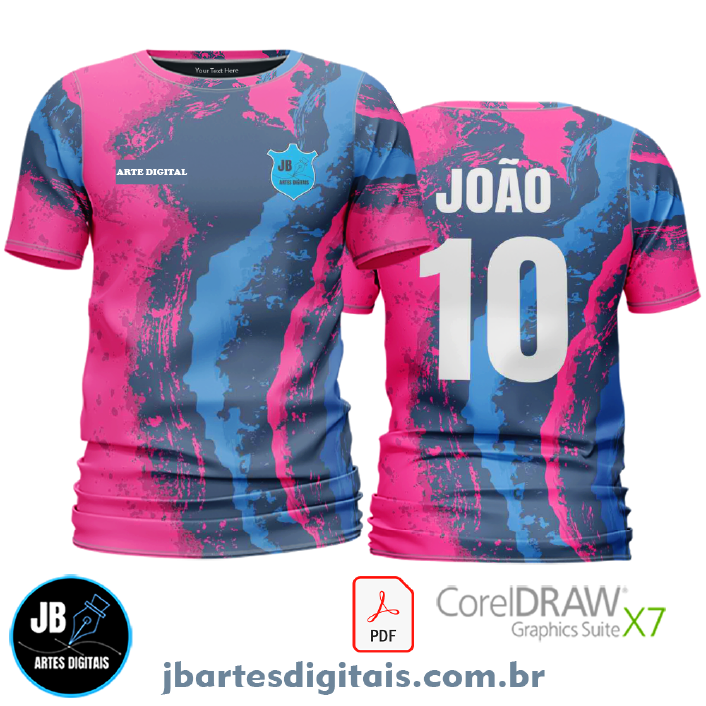 Arte camiseta Futebol Sublimação Total (MODELO 05)