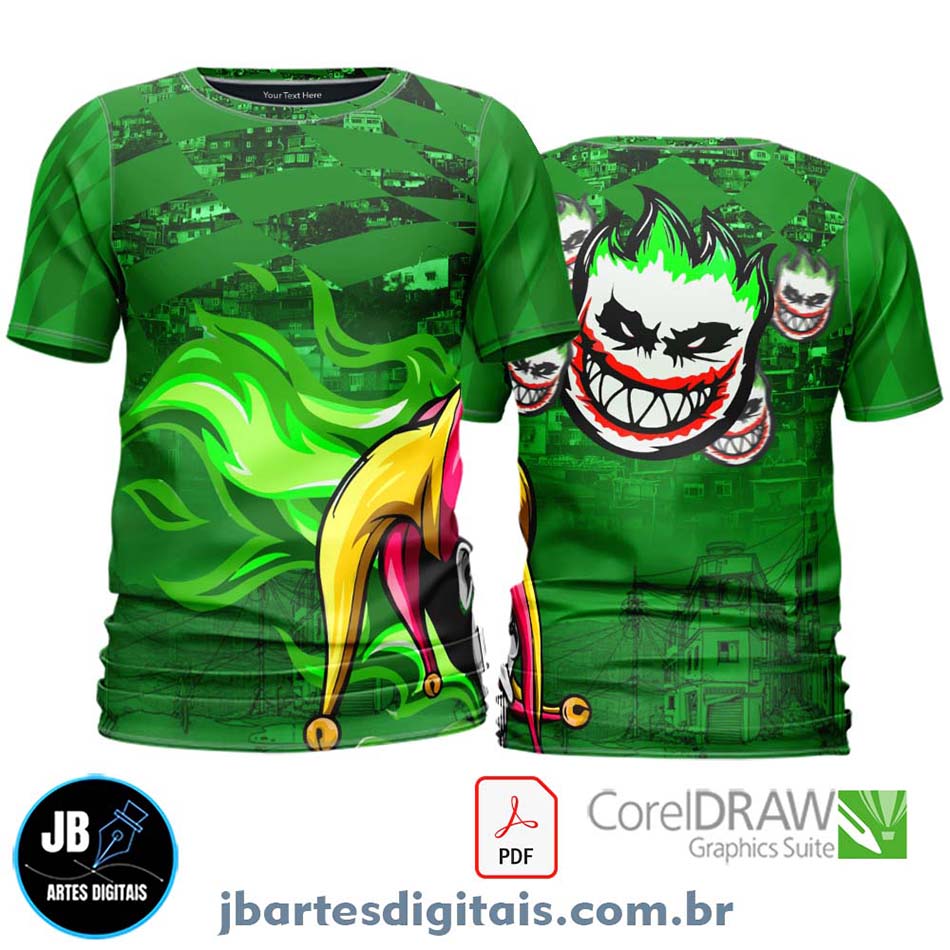 Arte camiseta Quebrada Sublimação Total (MODELO 03)