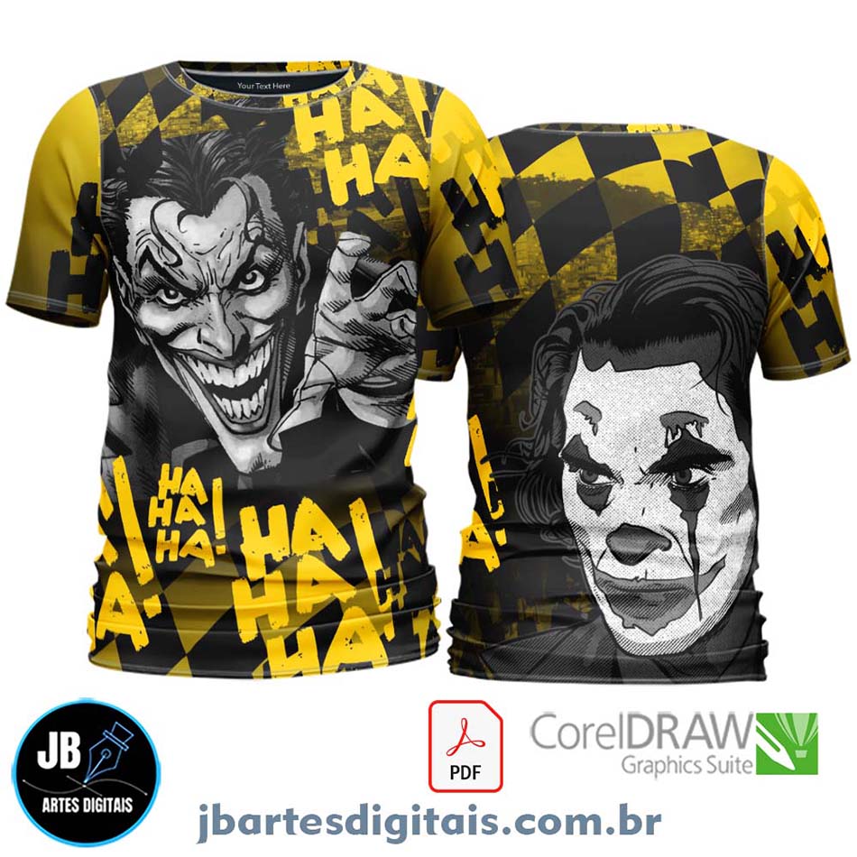 Arte camiseta Quebrada Sublimação Total (MODELO 13)
