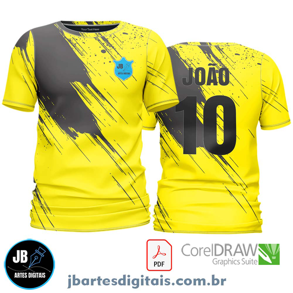 Arte camiseta Futebol Sublimação Total (MODELO 11)