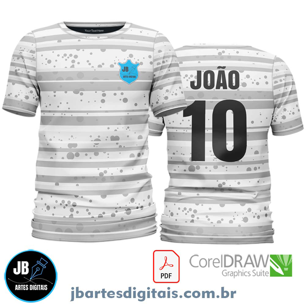 Arte camiseta Futebol Sublimação Total (MODELO 12)