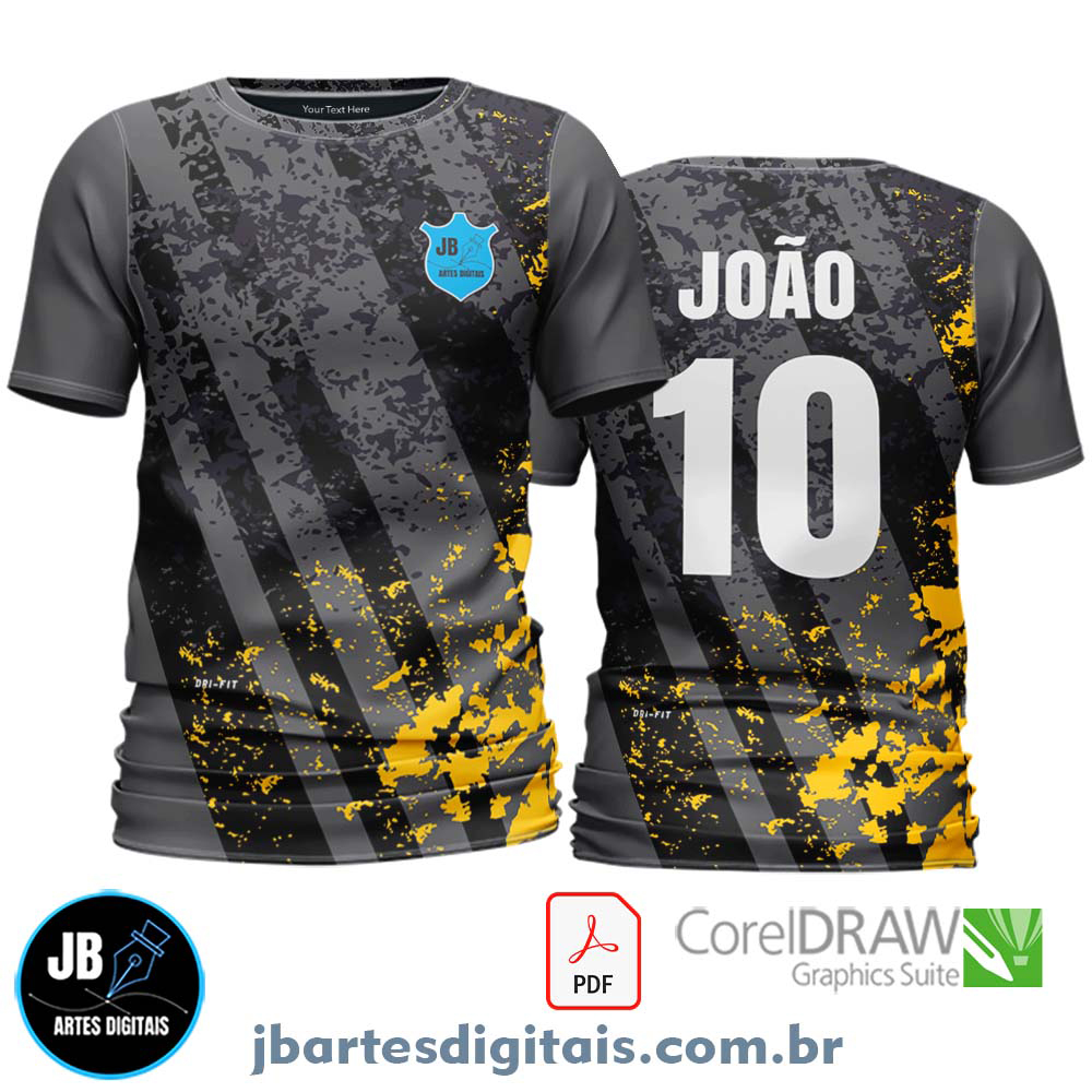Arte camiseta Futebol Sublimação Total (MODELO 14)