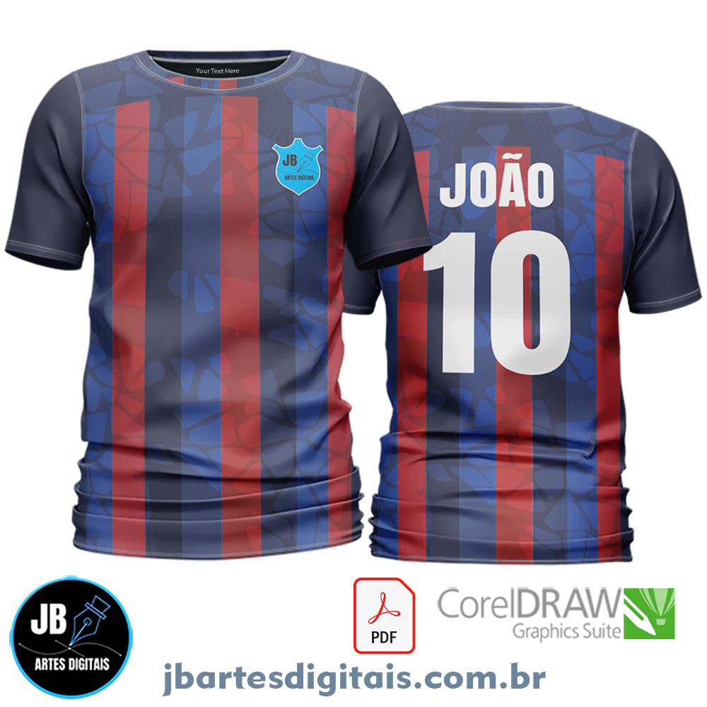 Arte camiseta Futebol Sublimação Total (MODELO 19)