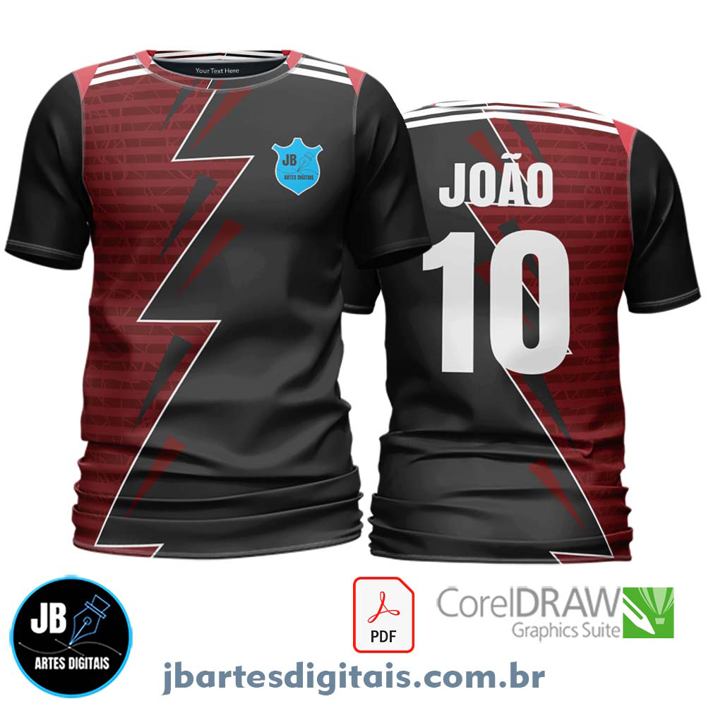 Arte camiseta Futebol Sublimação Total (MODELO 20)