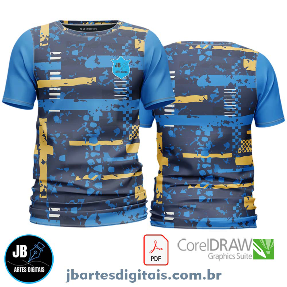Arte camiseta Futebol Sublimação Total (MODELO 25)