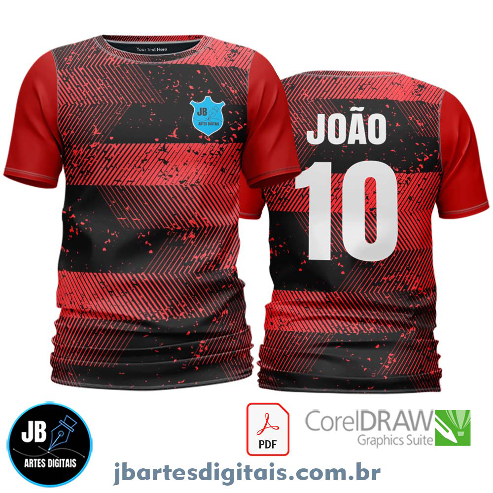 Arte camiseta Futebol Sublimação Total (MODELO 26)