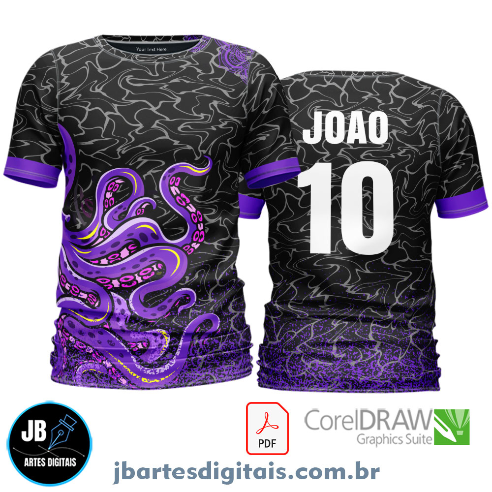 Arte camiseta Interclasse Sublimação Total (POLVO)