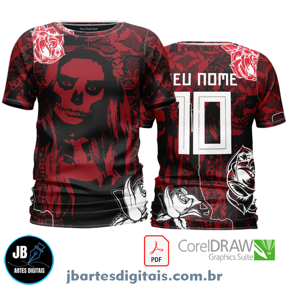 Arte camiseta Interclasse Sublimação Total (DIA DOS MORTOS)