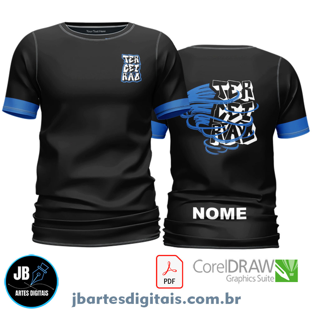 Arte camiseta Terceirão FURACÃO AZUL