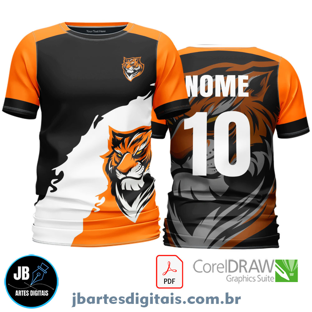 Arte camiseta Interclasse Sublimação Total (TIGRE)