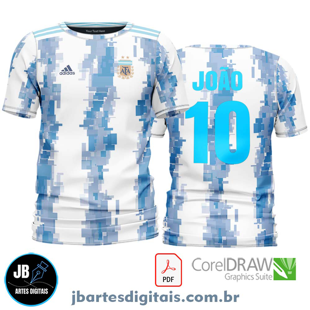 Arte camiseta Futebol Sublimação Total (ARGENTINA CONCEPT DESIGN)
