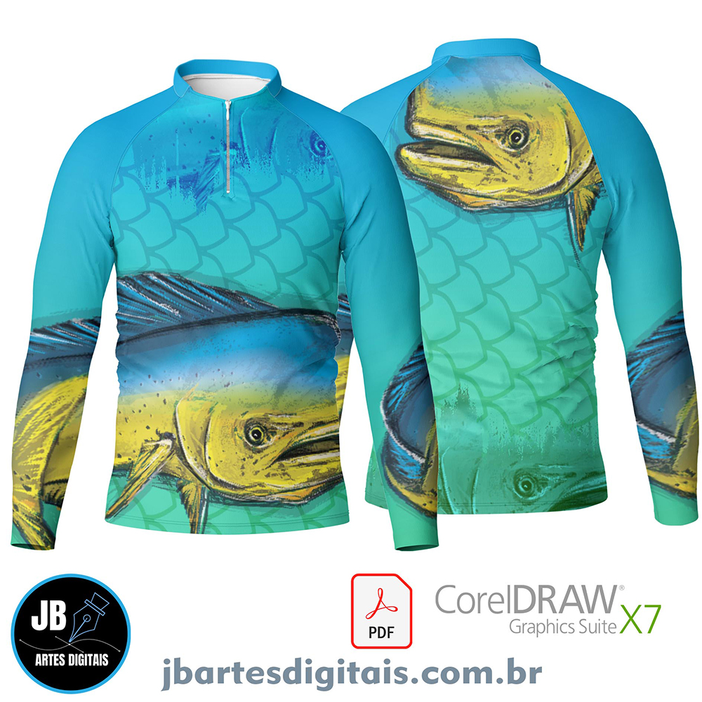 Arte camiseta pesca esportiva (MODELO 19)