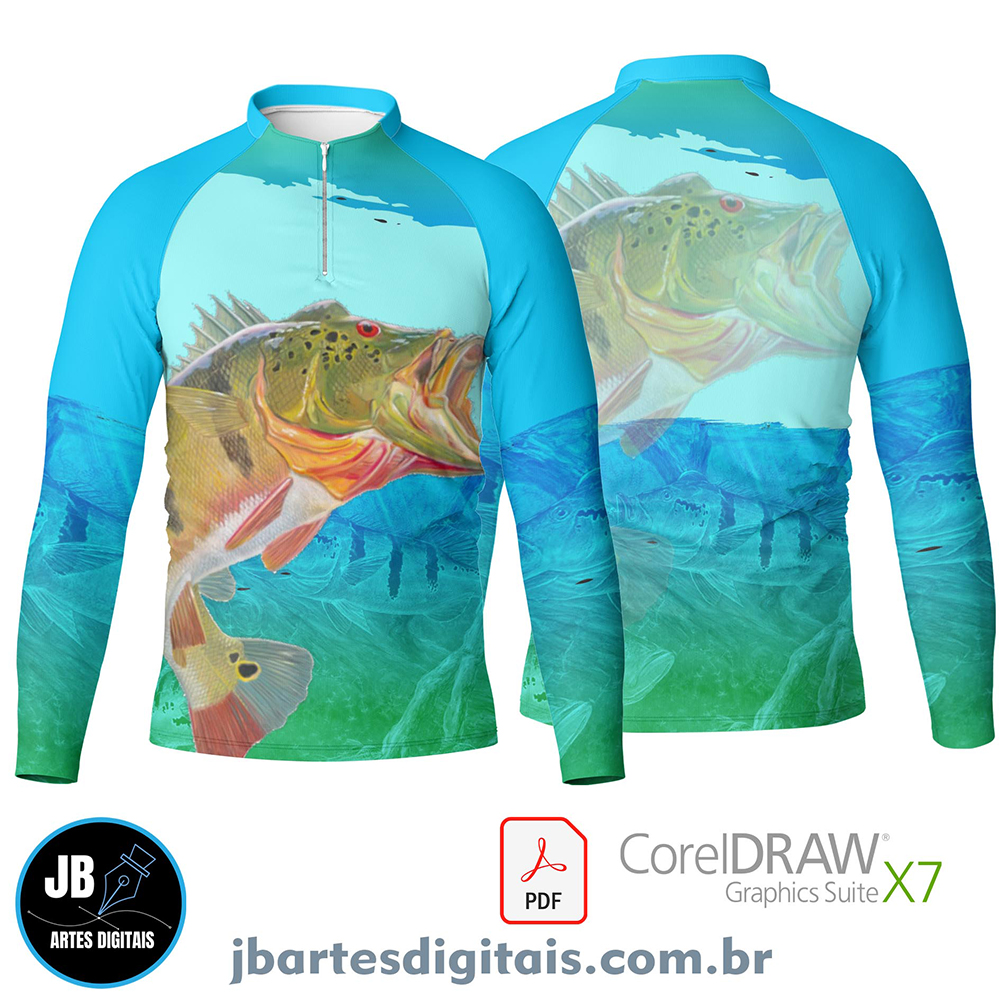 Arte camiseta pesca esportiva (MODELO 20)