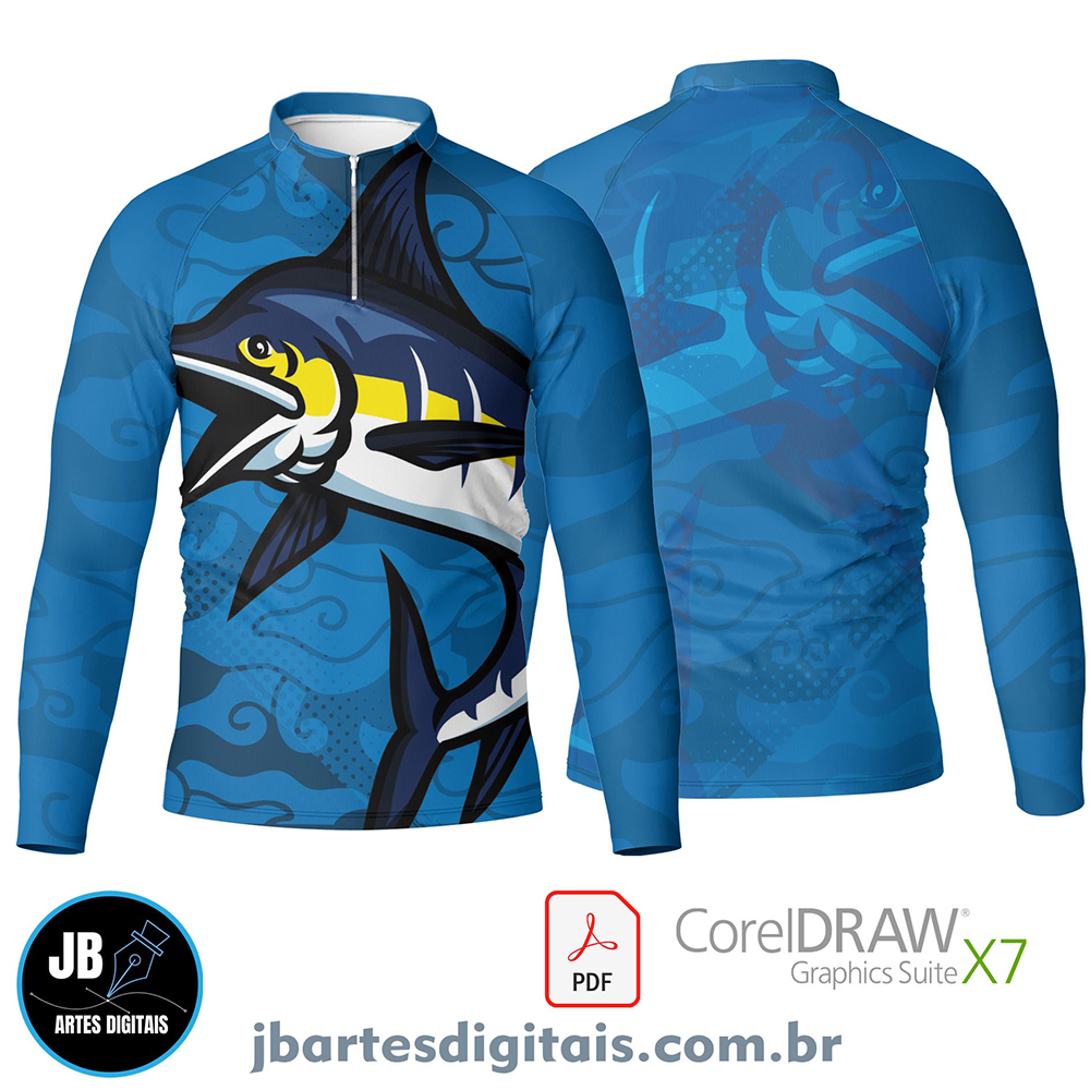 Arte camiseta pesca esportiva (MODELO 29)