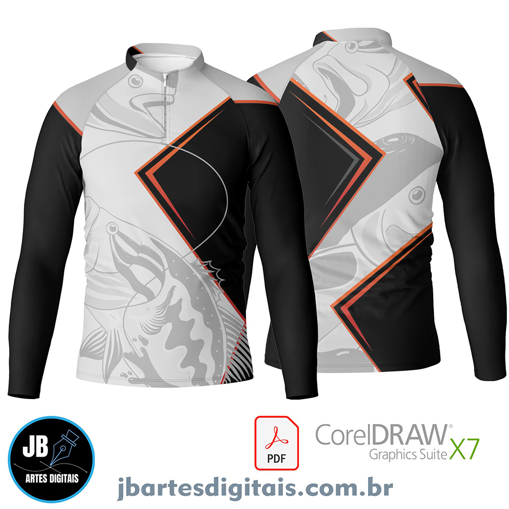 Arte camiseta pesca esportiva (MODELO 30)