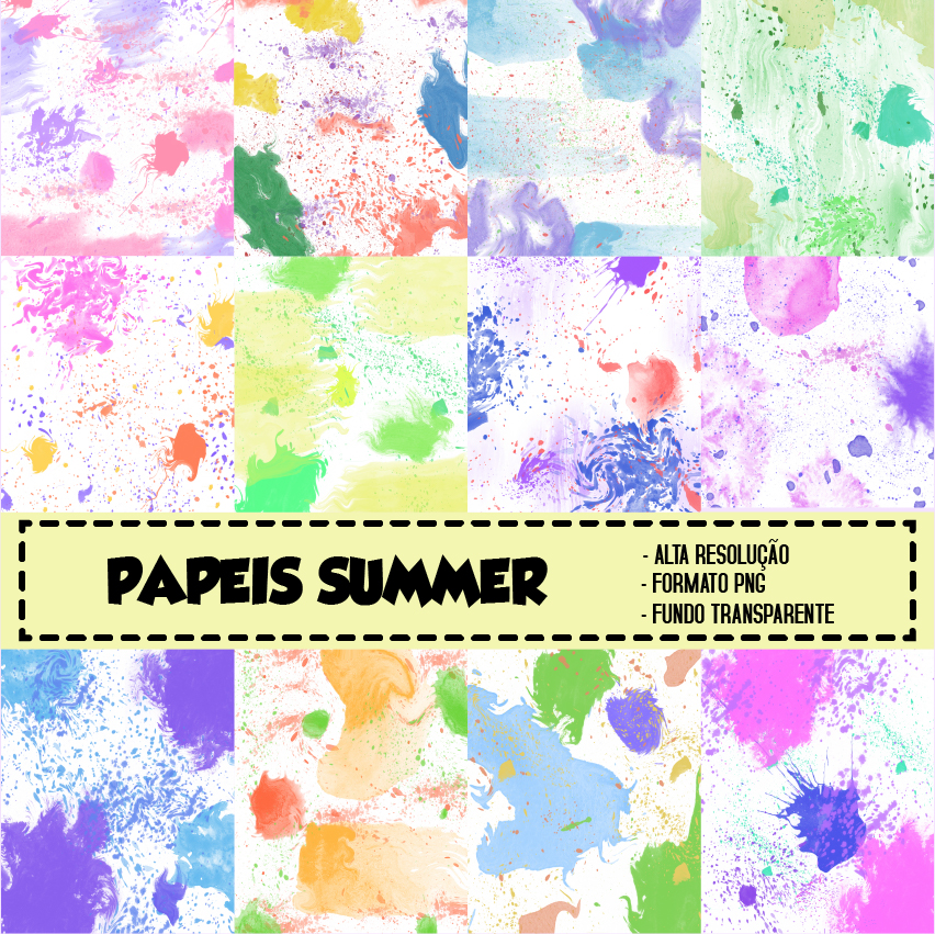 KIT DIGITAL PAPEIS SUMMER