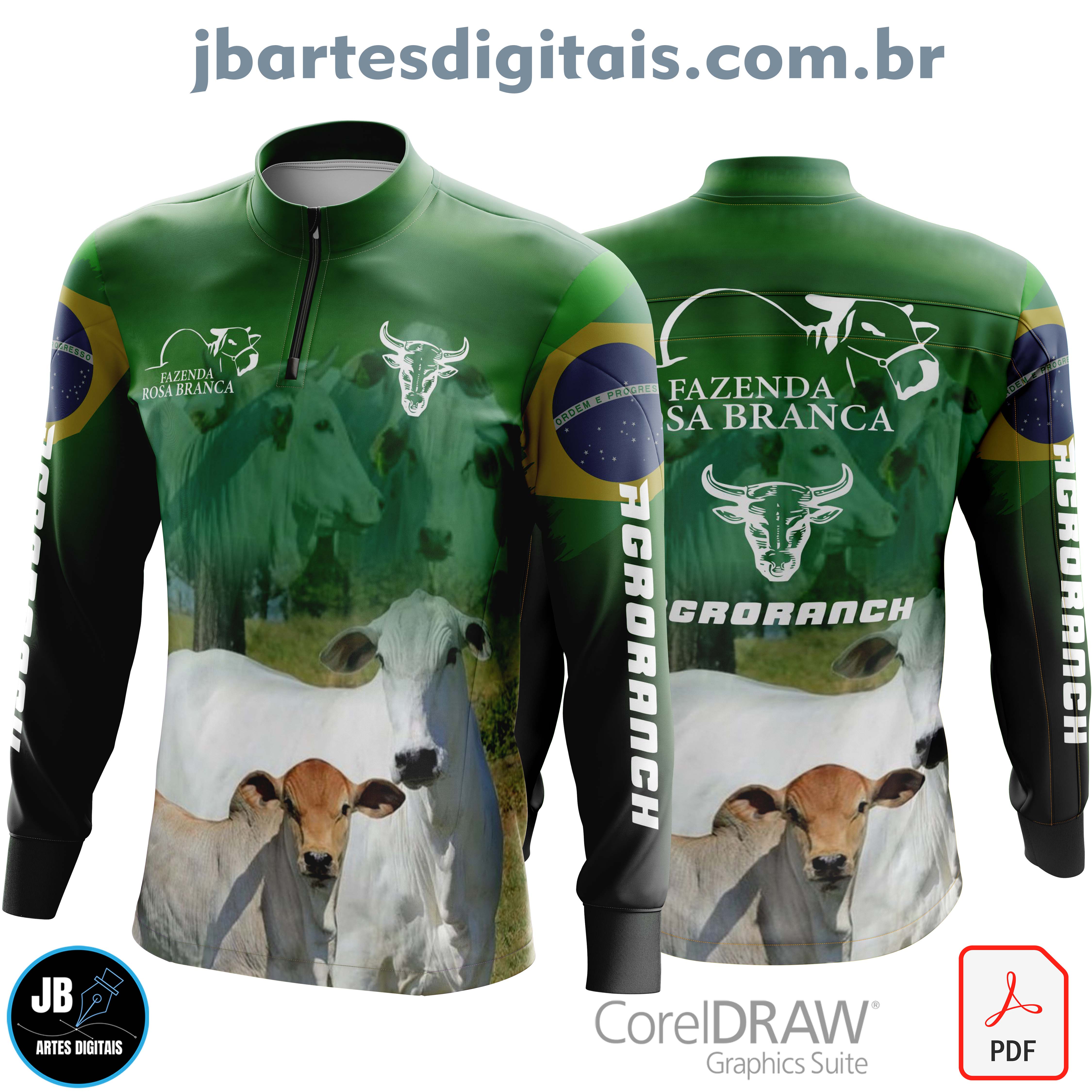 Arte camiseta AGRO - Gado Nelore