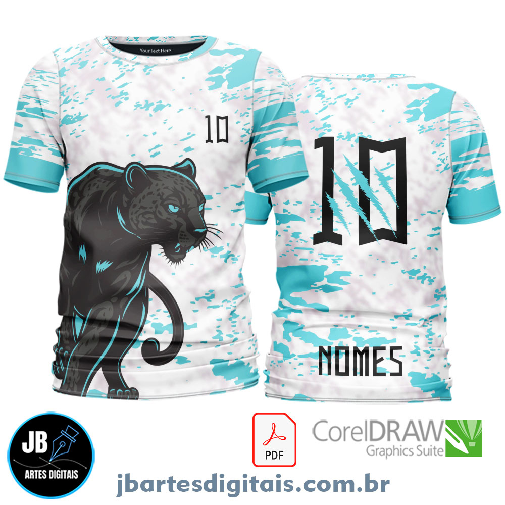 Arte camiseta Interclasse Sublimação Total (PANTERA 2 N)