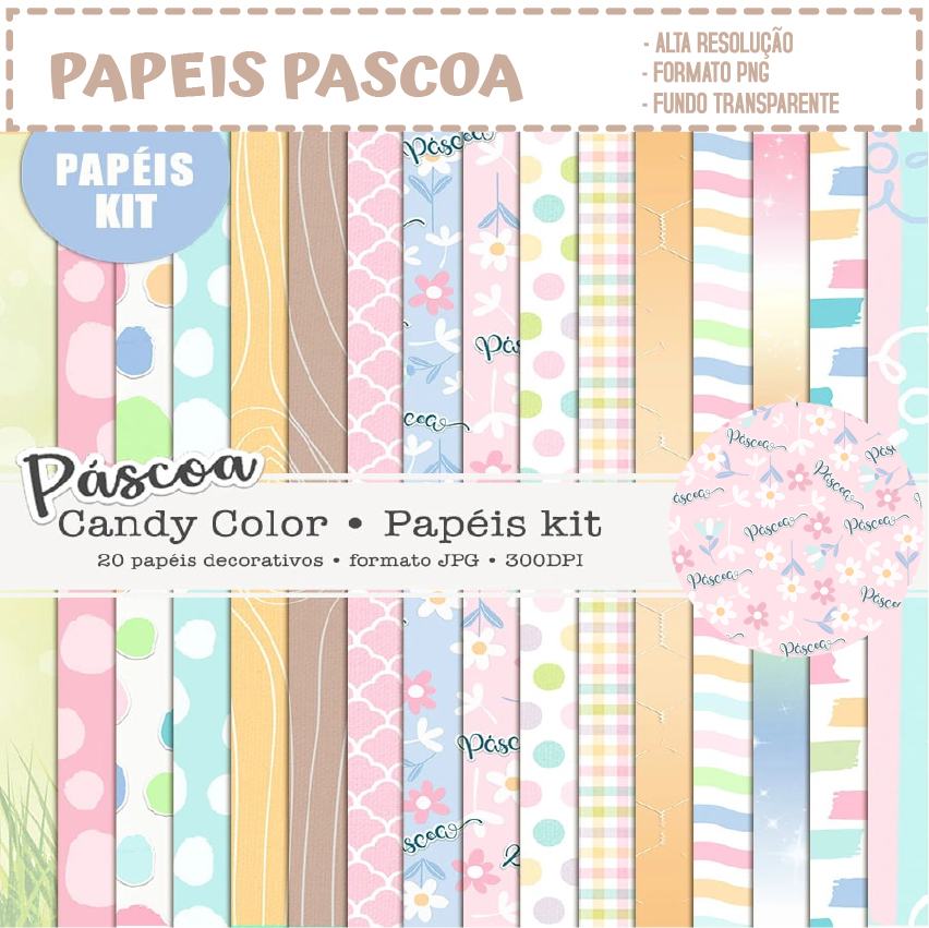 KIT DIGITAL PAPEIS PASCOA