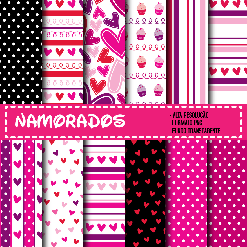 KIT DIGITAL PAPEIS NAMORADOS