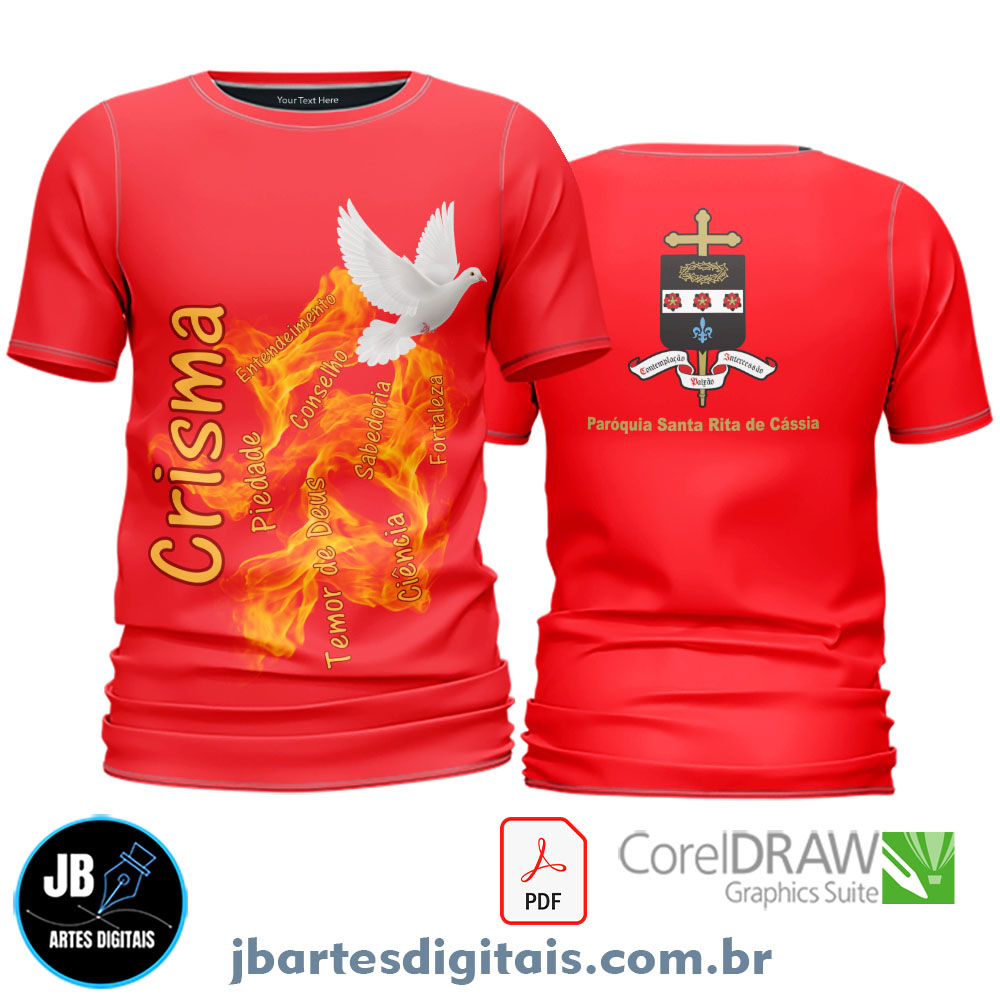 Arte camiseta Crisma 2025