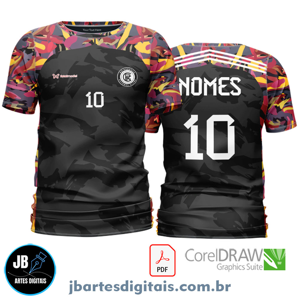 Arte camiseta Futebol Sublimação Total (ALEMANHA)