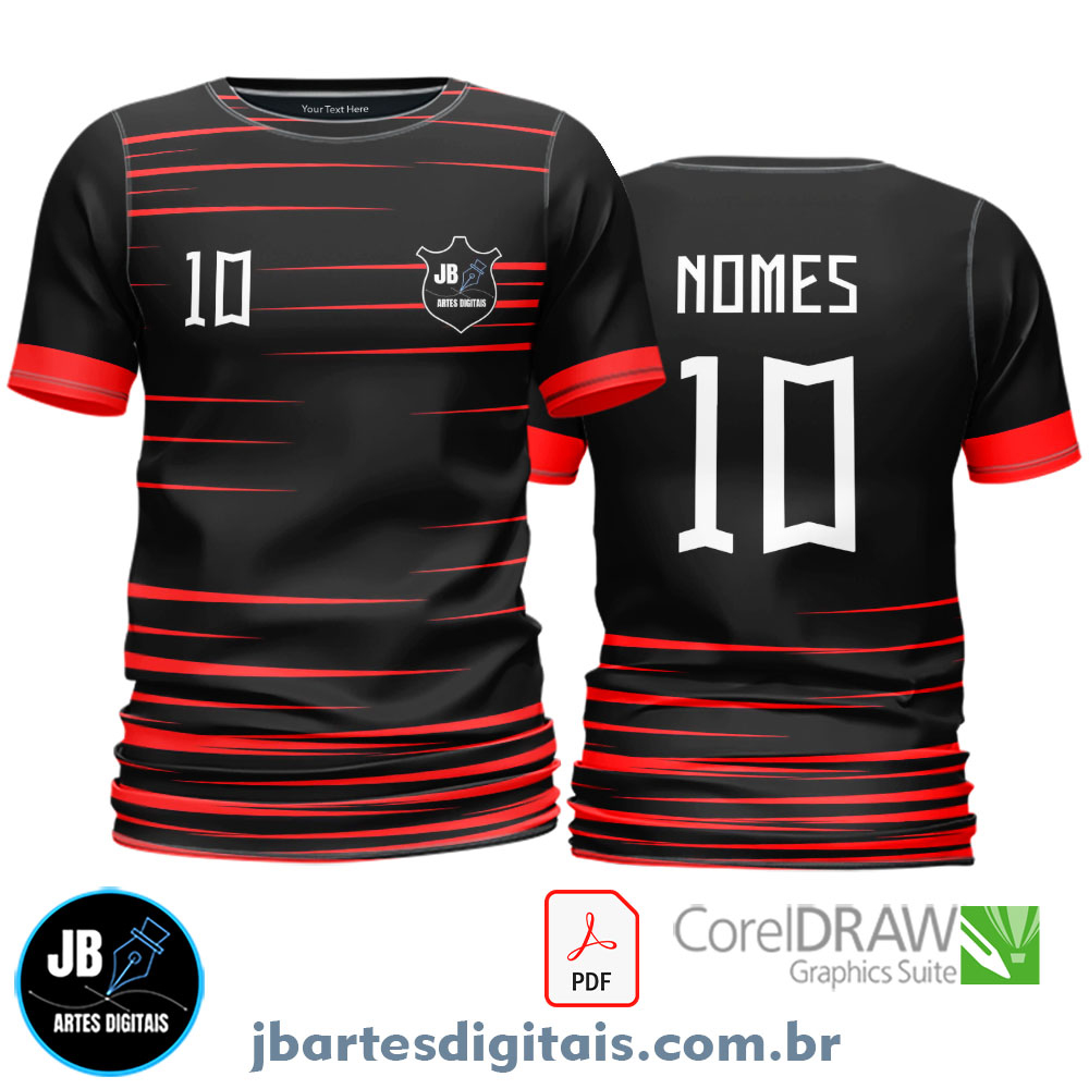 Arte camiseta Futebol Sublimação Total (LINEAS CONCEPT 1)