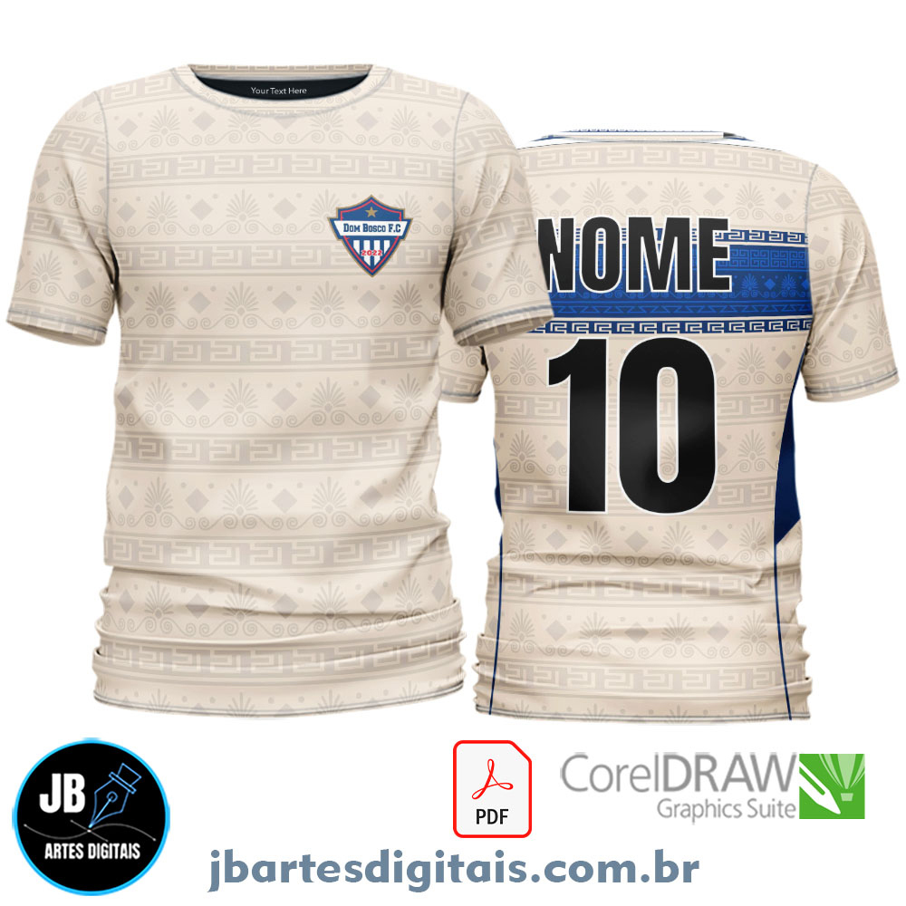 Arte camiseta Futebol Sublimação Total (DESING PATTERN)