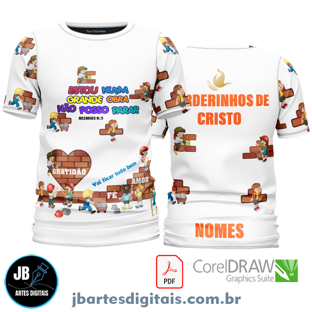 Arte camiseta GRANDE OBRA BRANCA