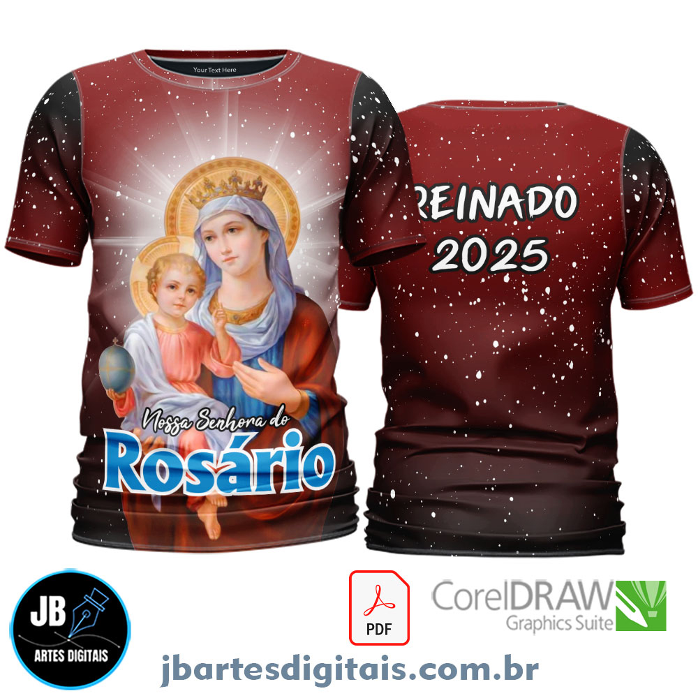 Arte camiseta NS DO ROSARIO