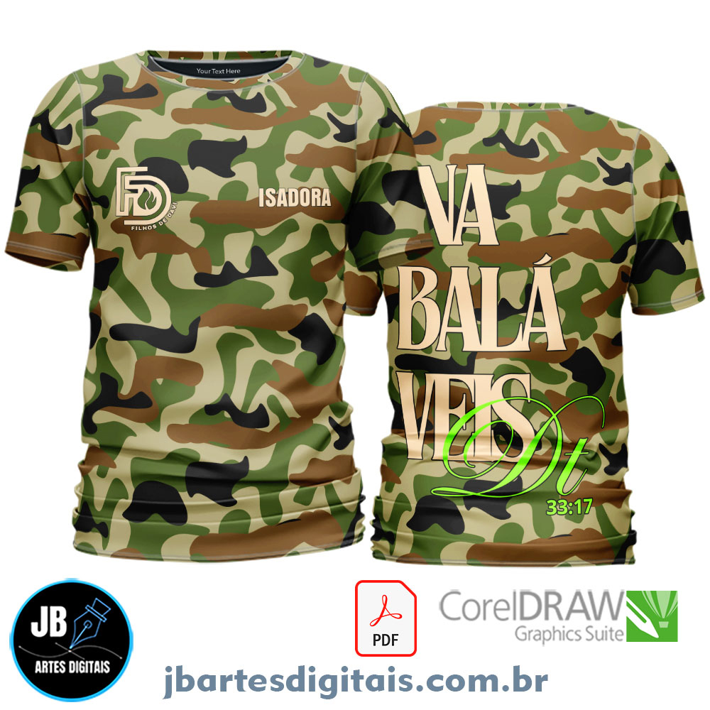 Arte camiseta INABALAVEIS