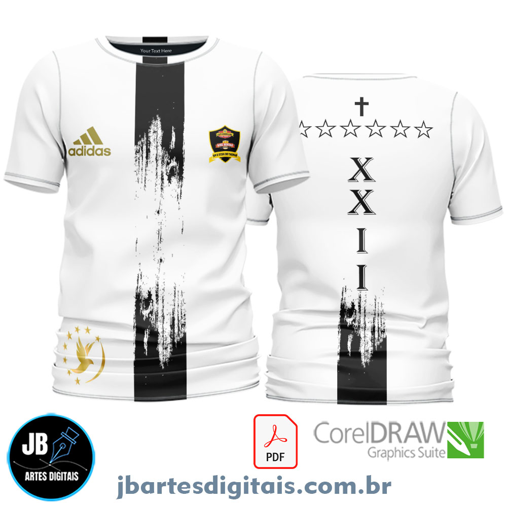 Arte camiseta Sublimação Total (DESING CONCEPT BRANCO)
