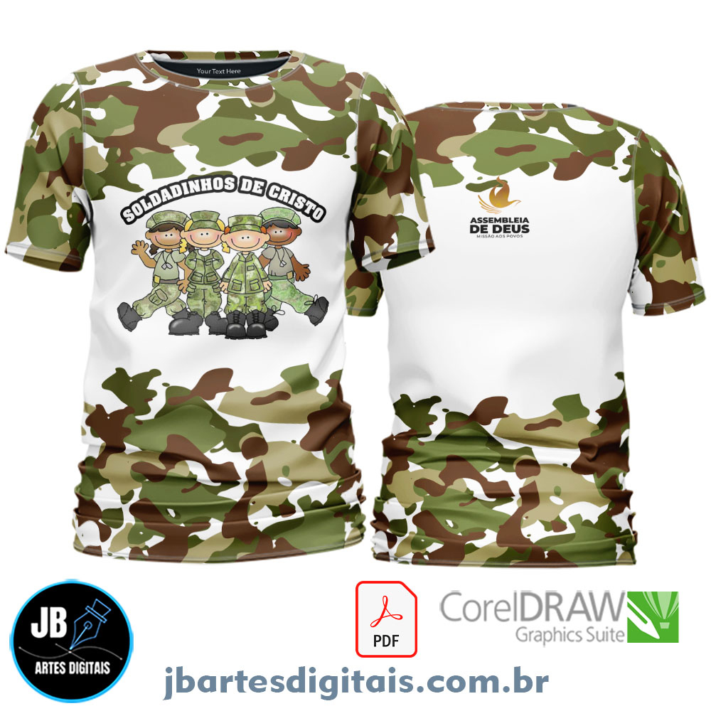 Arte camiseta SOLDADINHOS DE CRISTO