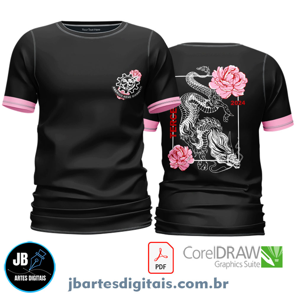 Arte camiseta TERCEIRAO FLOR
