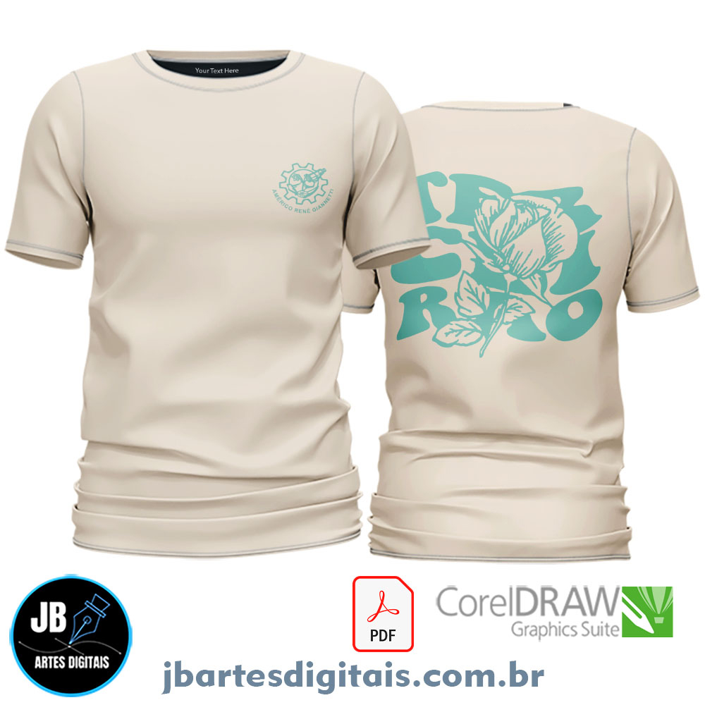 Arte camiseta TERCEIRAO ROSA
