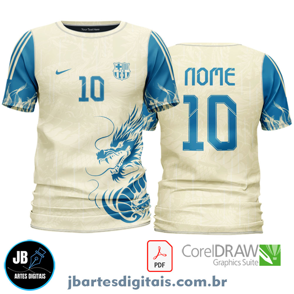 Arte camiseta Interclasse Sublimação Total (DRAGON INTERCLASSE 9)