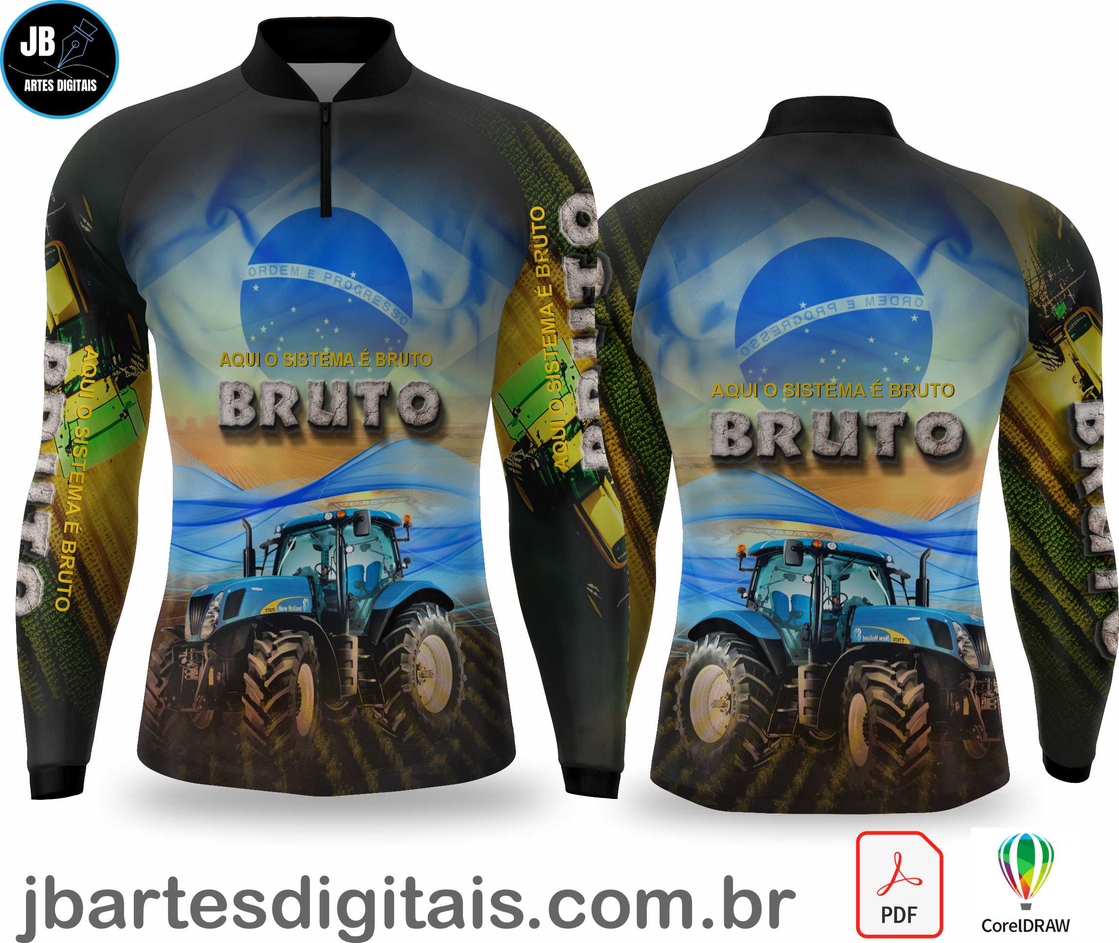 Arte camiseta AGRO - AGRO BRUTO