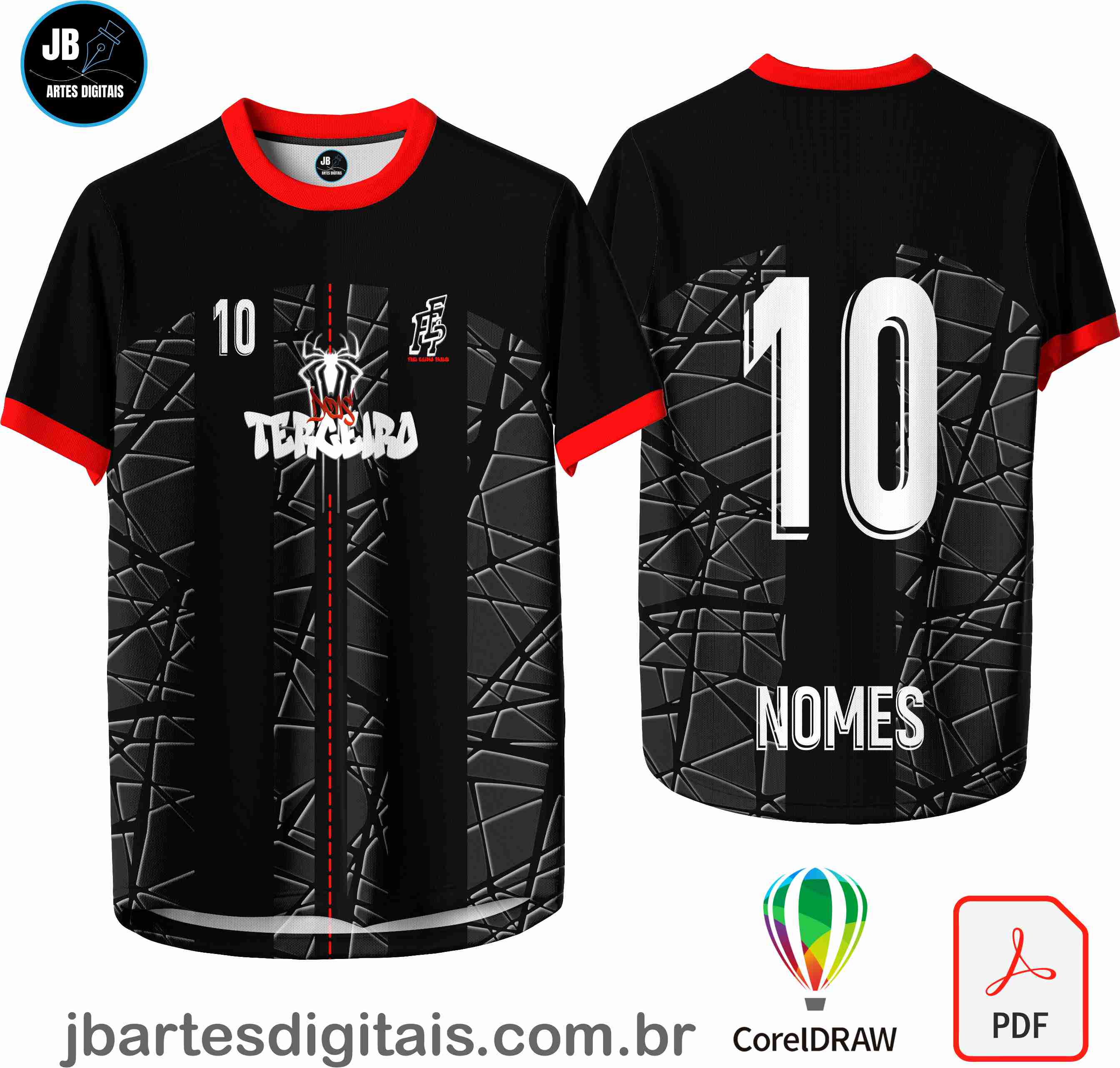 Arte camiseta Interclasse Sublimação Total (ARANHA TERCEIRAO)