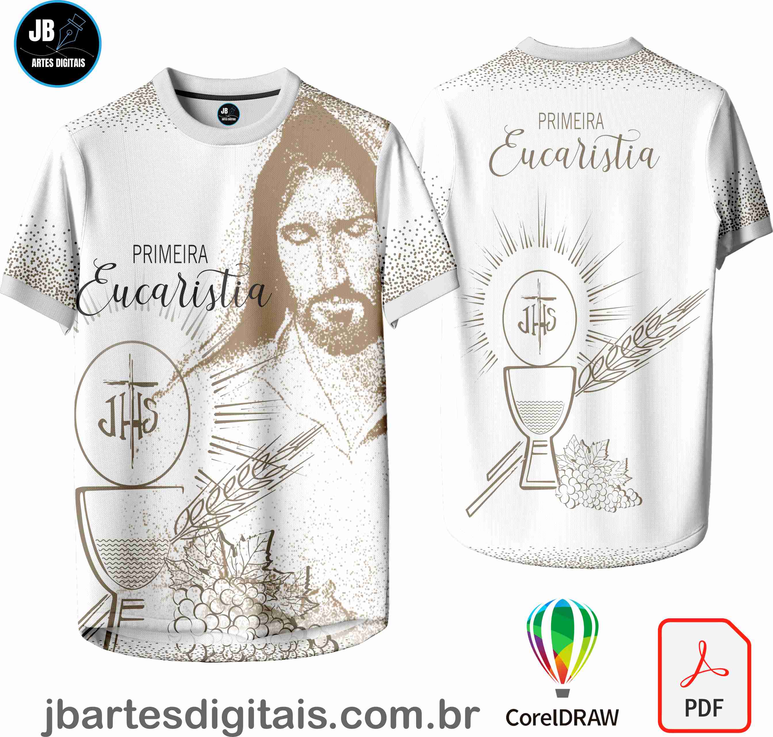 Arte camiseta Sublimação Total (Primera Eucaristía)