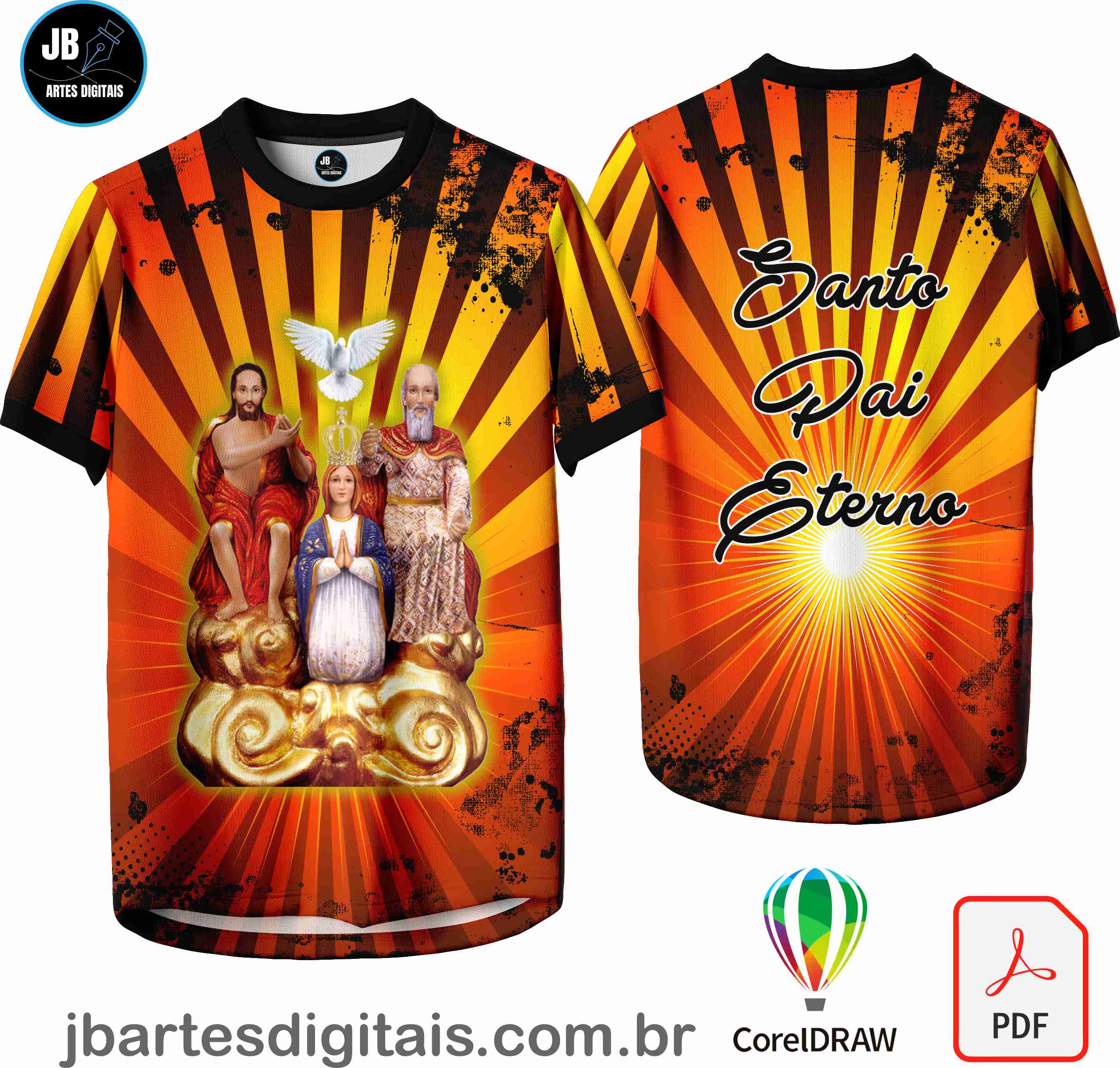 Arte camiseta Sublimação Total (DIVINO PAI ETERNO)