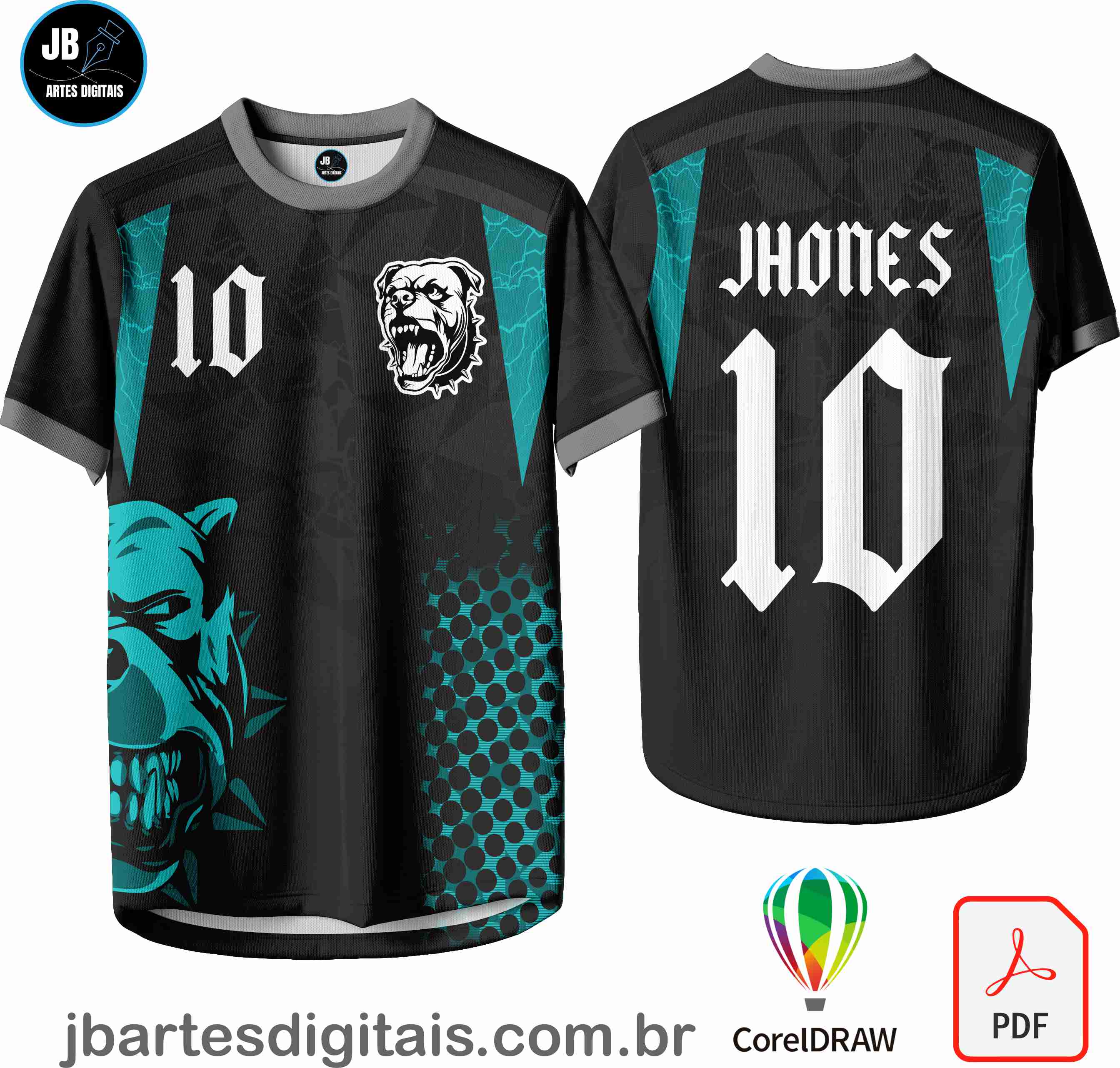 Arte camiseta Interclasse Sublimação Total (INTERCLASSE CAO (8))