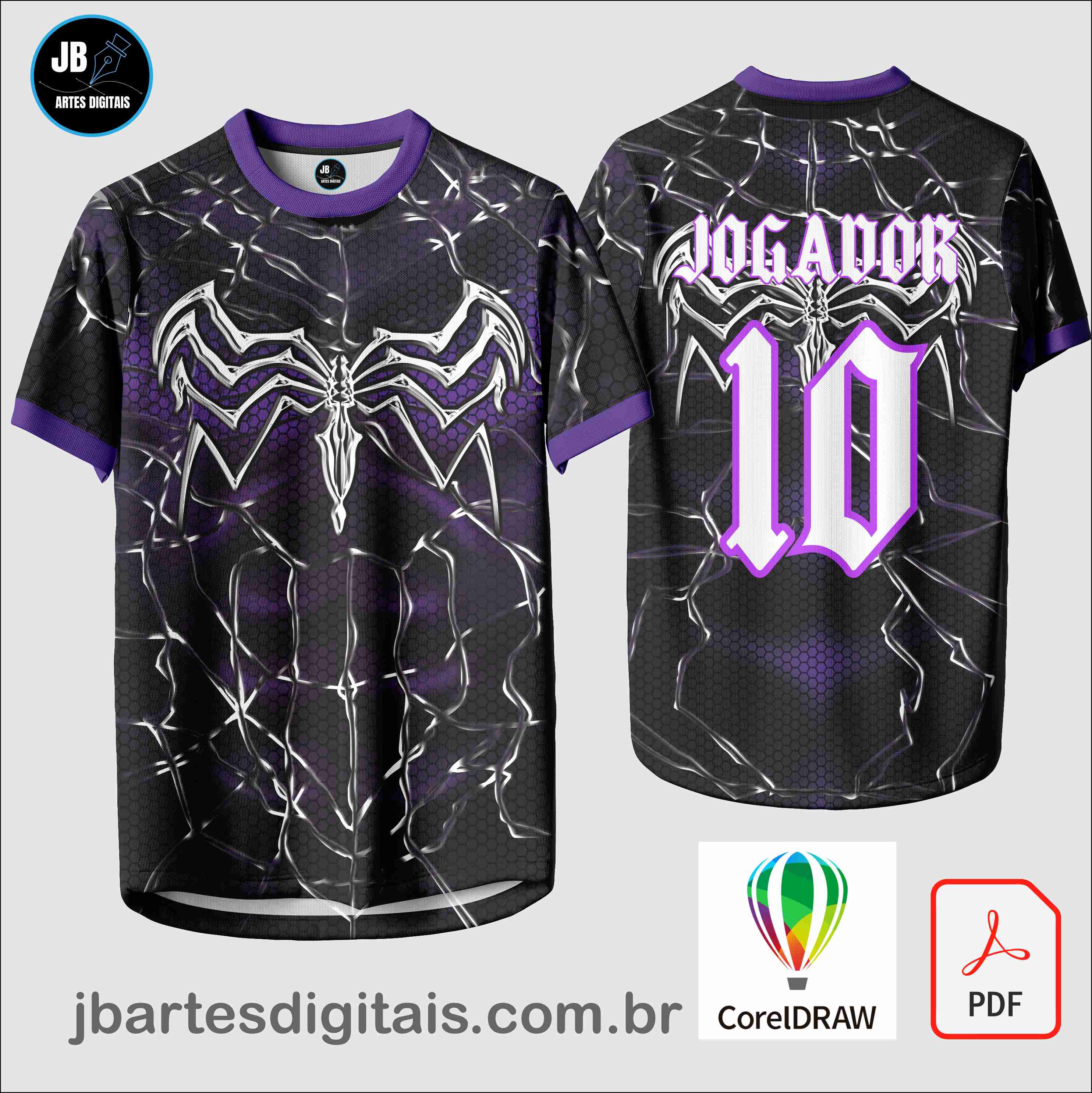 Arte camiseta Interclasse Sublimação Total (INTERCLASSE VENON 0014)