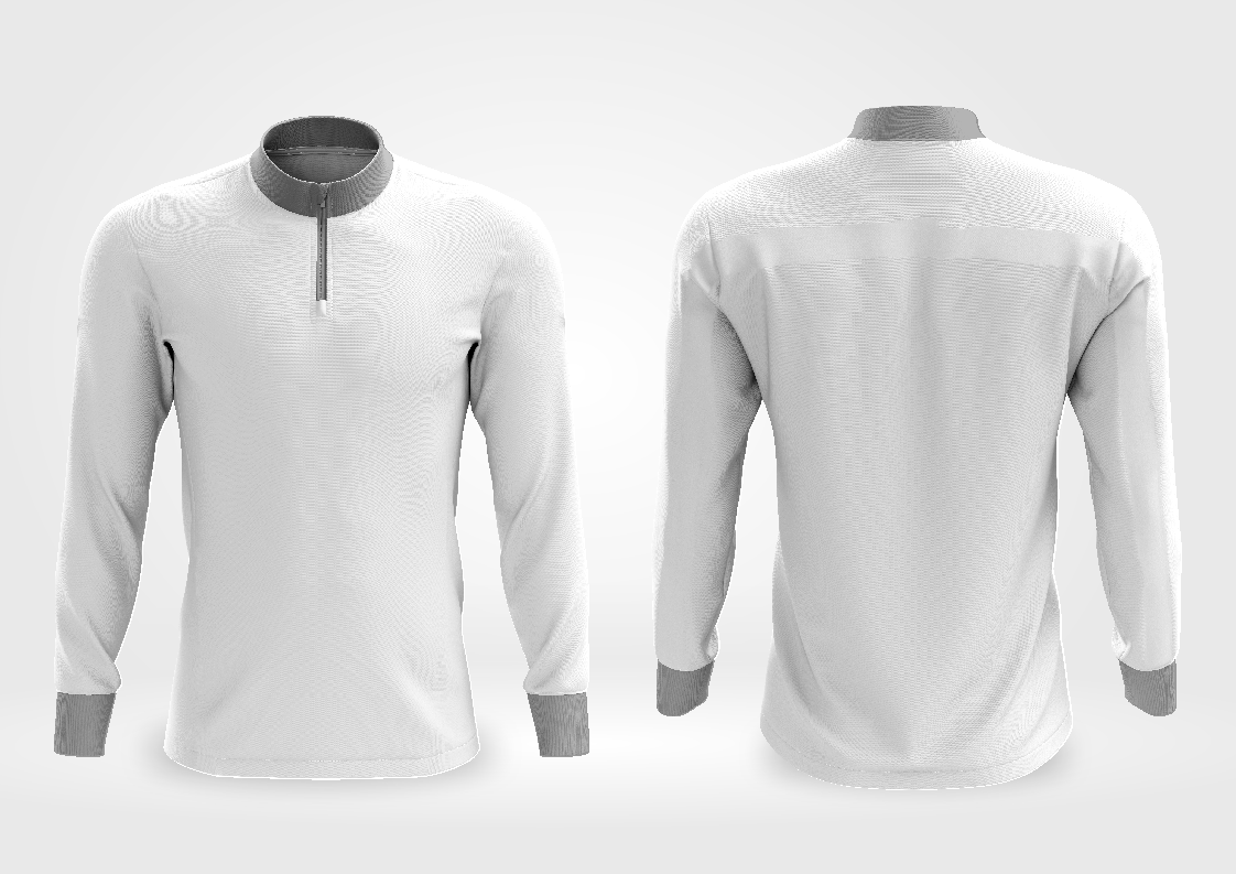 MOCKUP EDITÁVEL FORMATO COREL DRAW (FRENTE E VERSO - Camisa Pesca Manga Longa II)