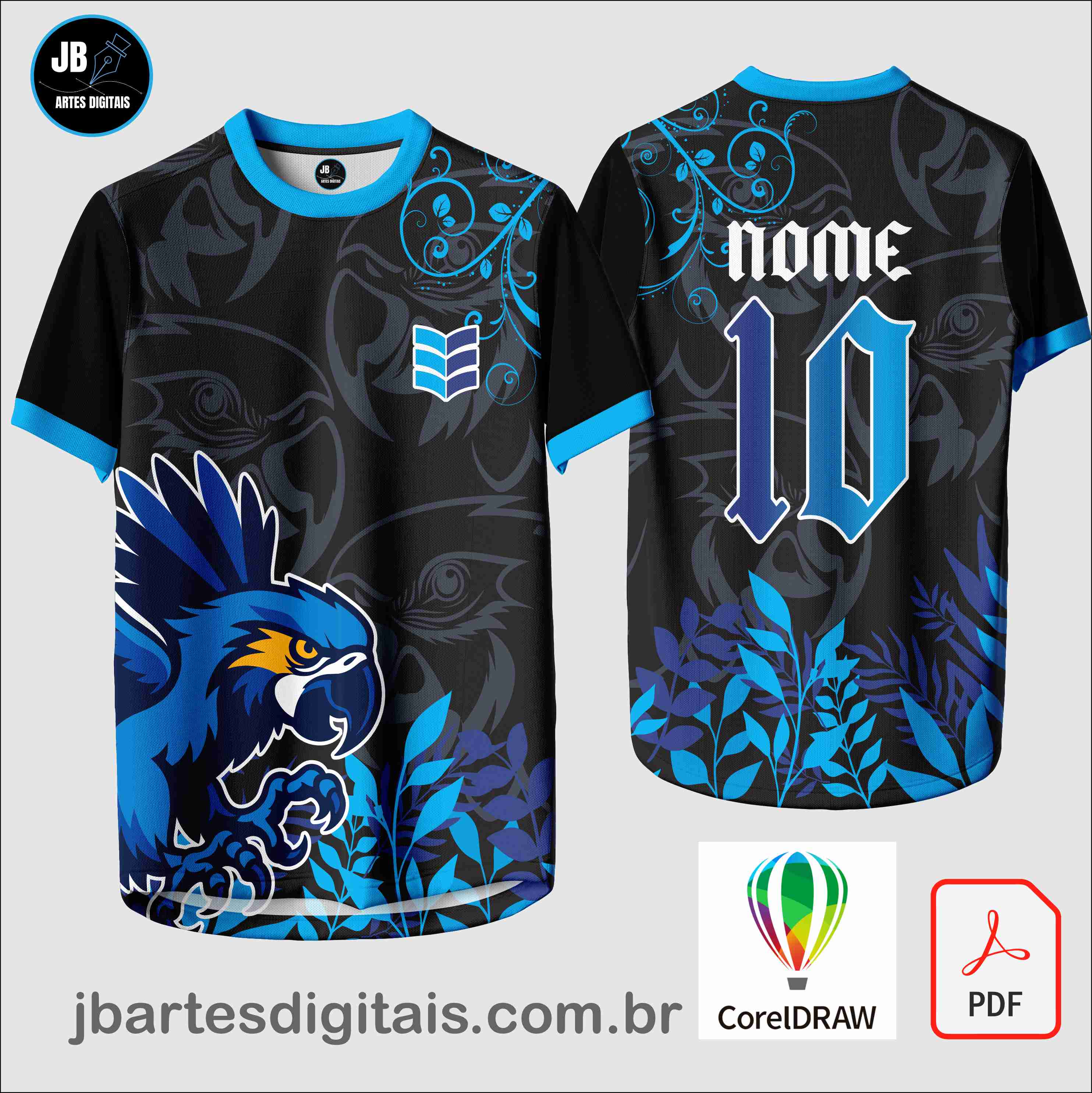 Arte camiseta Interclasse Sublimação Total (ARARA EDUCANDÁRIO TERCEIRÃO)