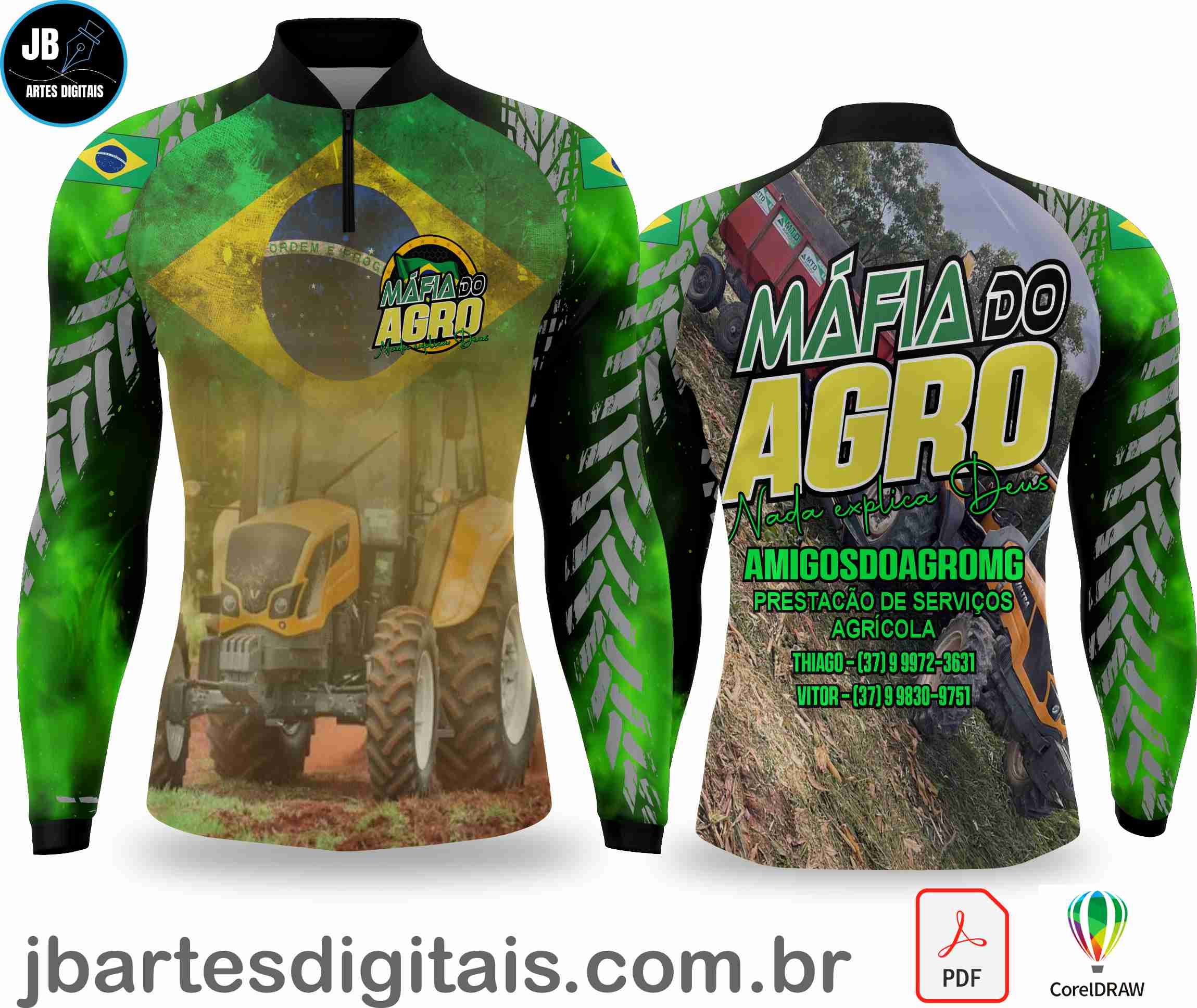 Arte camiseta AGRO - MADE IN ROÇA