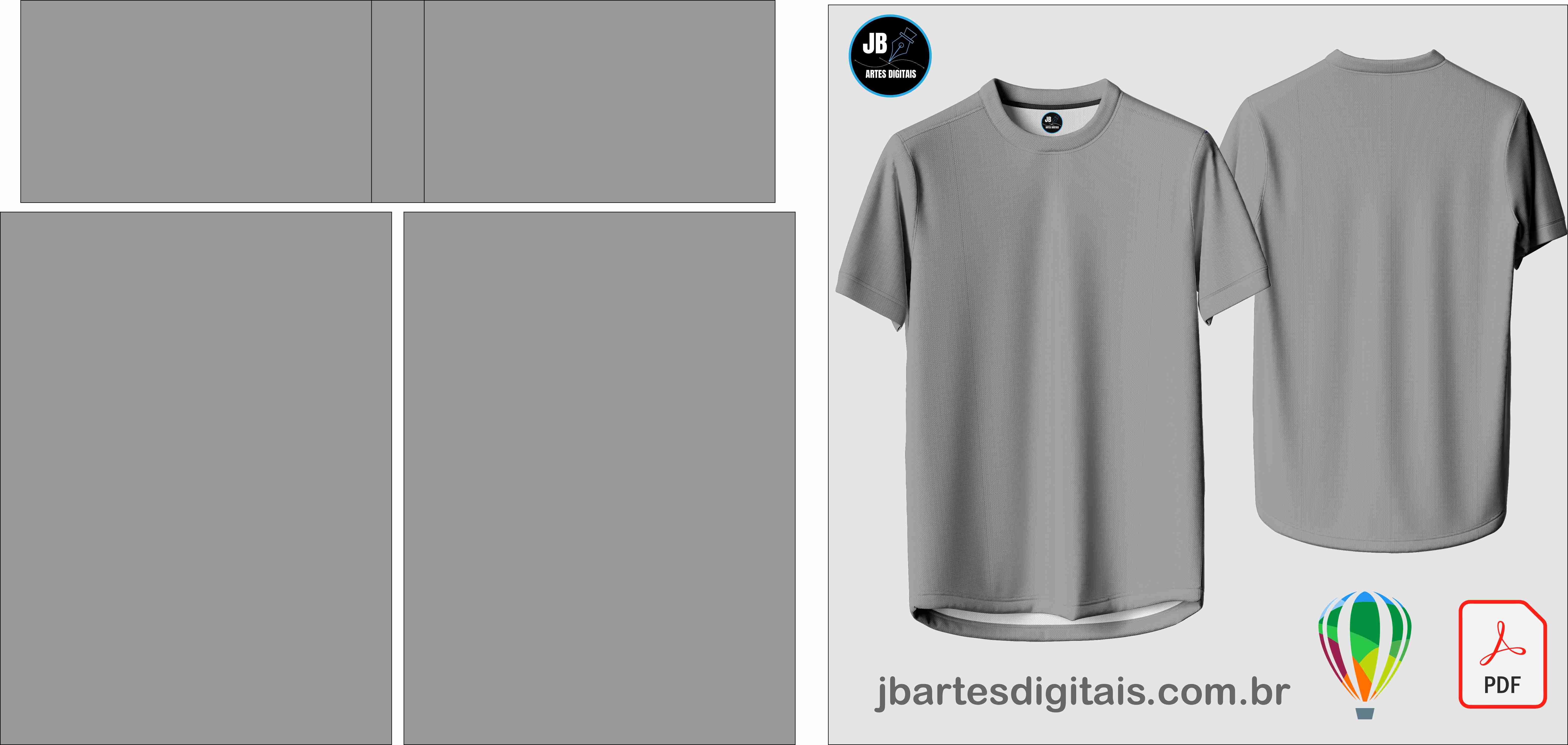 CRIADOR AUTOMÁTICO DE MOCKUPS CORELDRAW ( CAMISETA NORMAL)