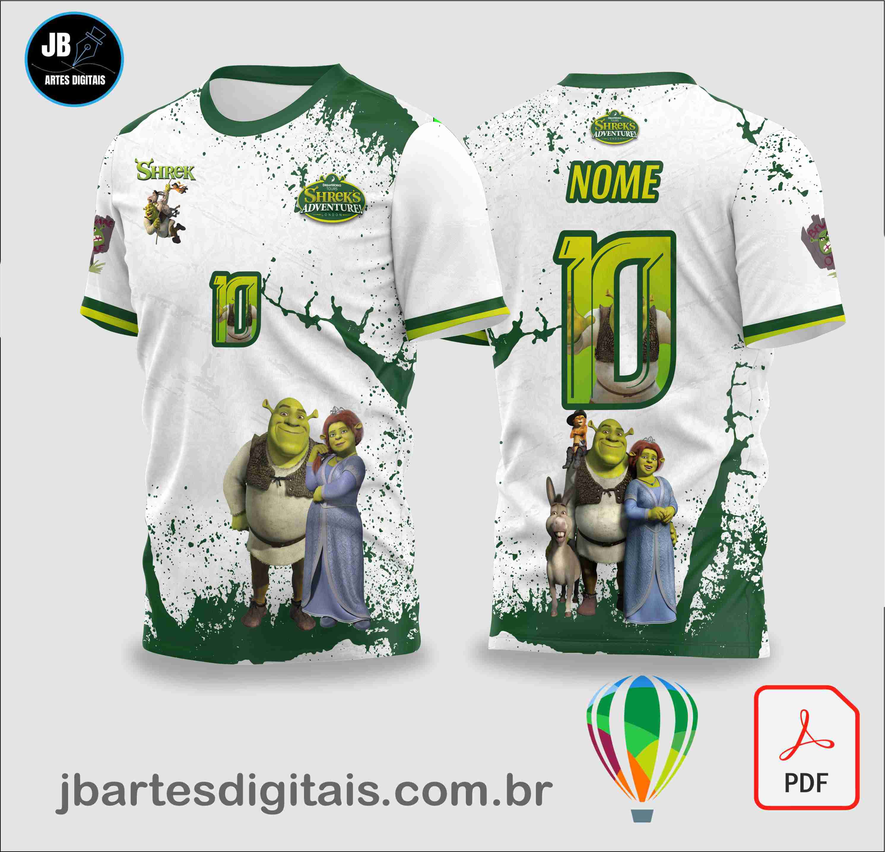 ARTE CAMISA SHREK