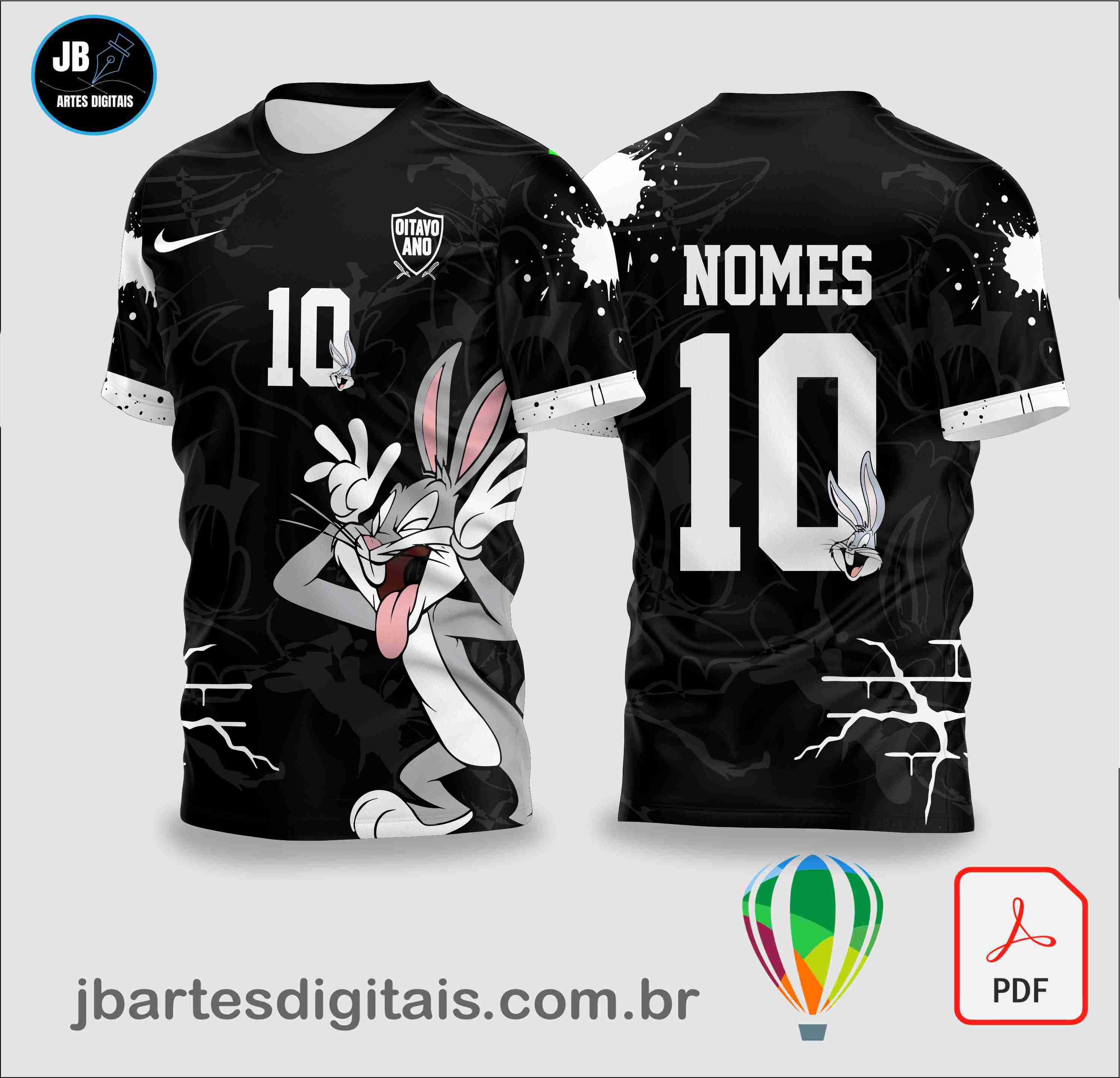 Patter - Pernalonga Olho fechado - black 25