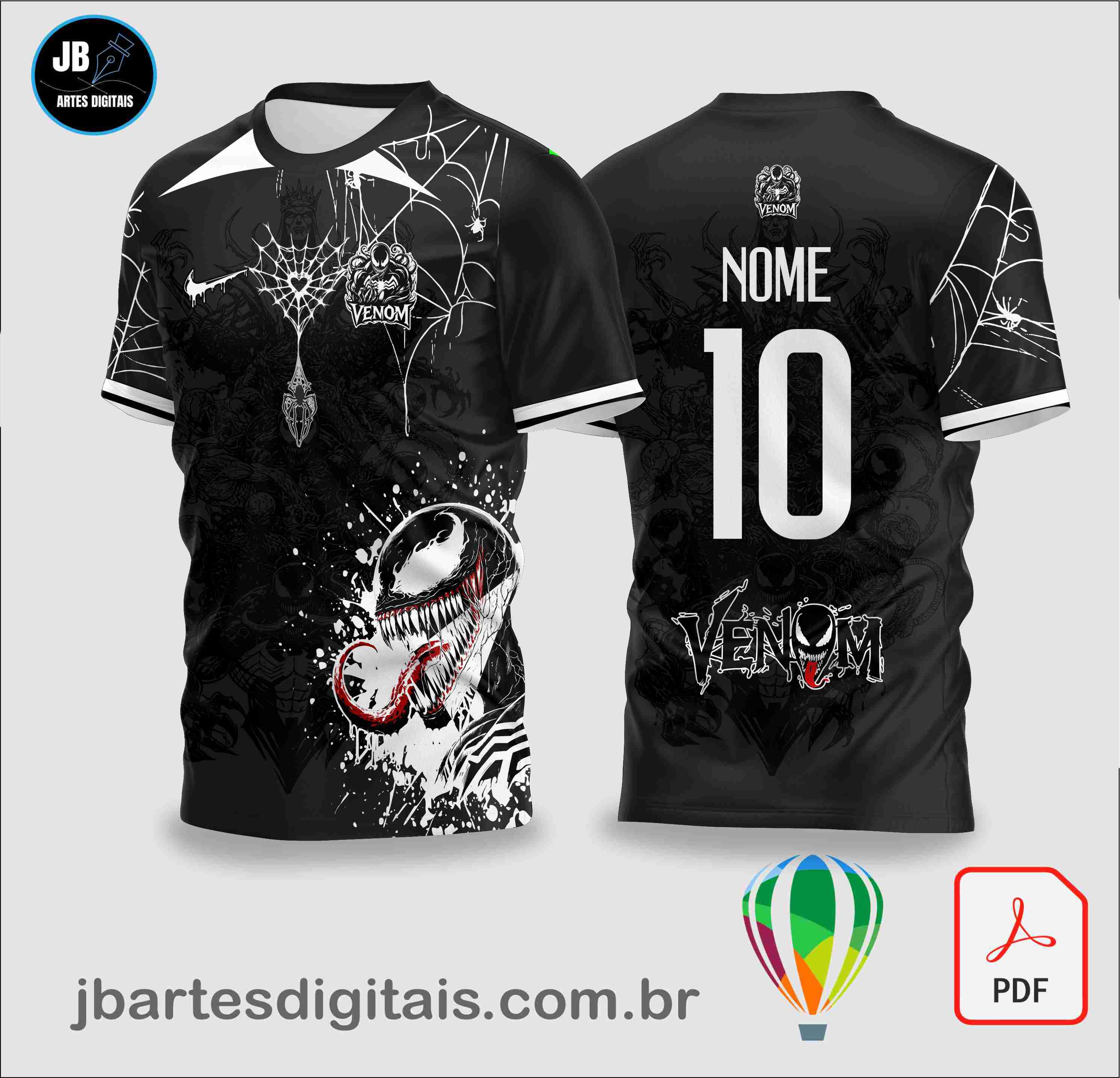 Arte Camisa Venom